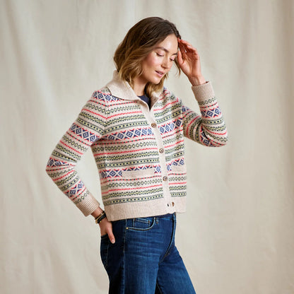Fair Isle Patterned Brushed Cashmere Cardigan - Orvis Trending