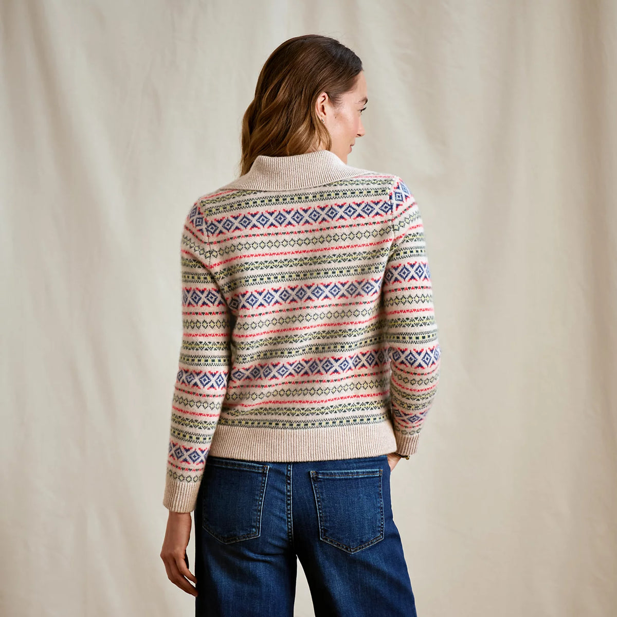 Fair Isle Patterned Brushed Cashmere Cardigan - Orvis Trending