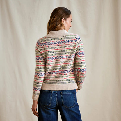 Fair Isle Patterned Brushed Cashmere Cardigan - Orvis Trending