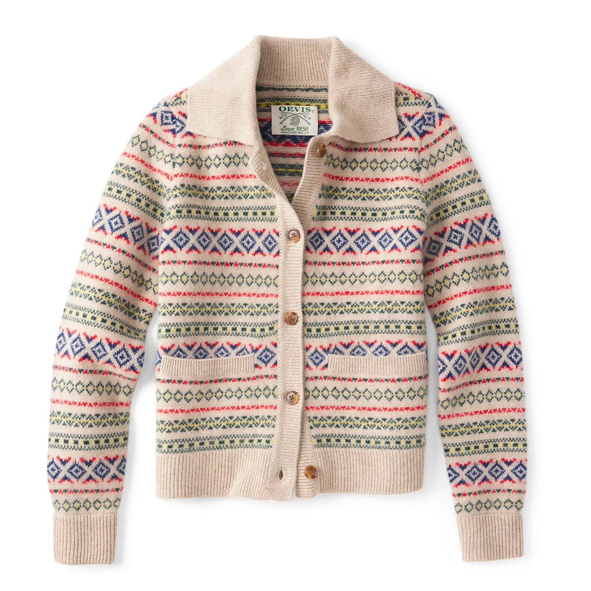 Fair Isle Patterned Brushed Cashmere Cardigan - Orvis Trending