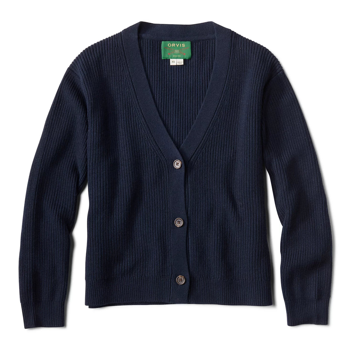 Ribbed Short Cardigan - Orvis Essential