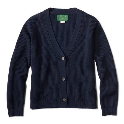 Ribbed Short Cardigan - Orvis Essential