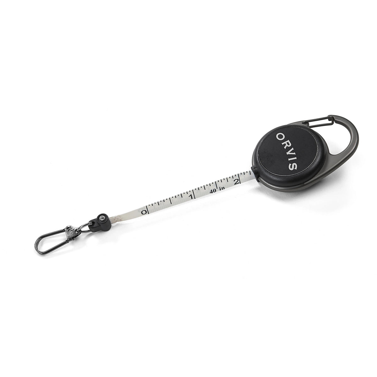 Black Nickel Carabiner Tape Measure Zinger Combo - Orvis Quality