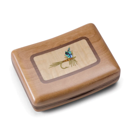 A.L. Swanson River Series Fly Boxes - Wood Inlay - Orvis Quality
