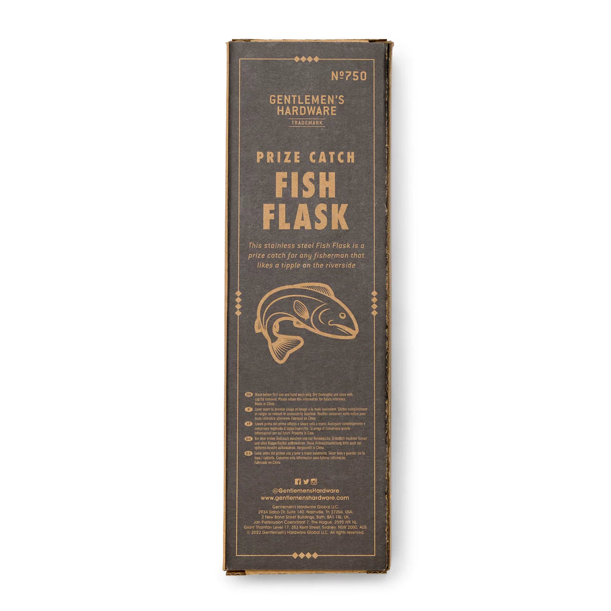 Gentlemen's Hardware Fish Flask - Orvis Essential